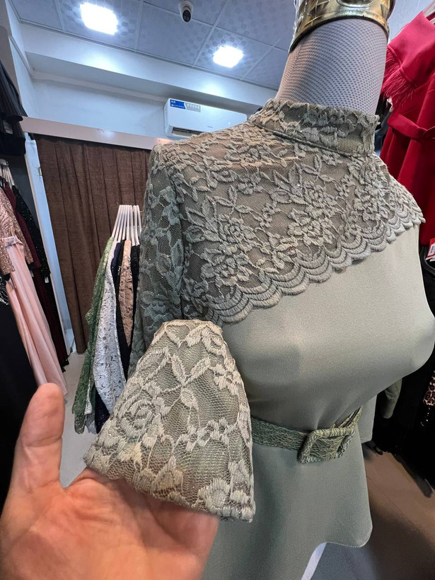شومیز مجلسی رومی گیپور زنانه و دخترانه