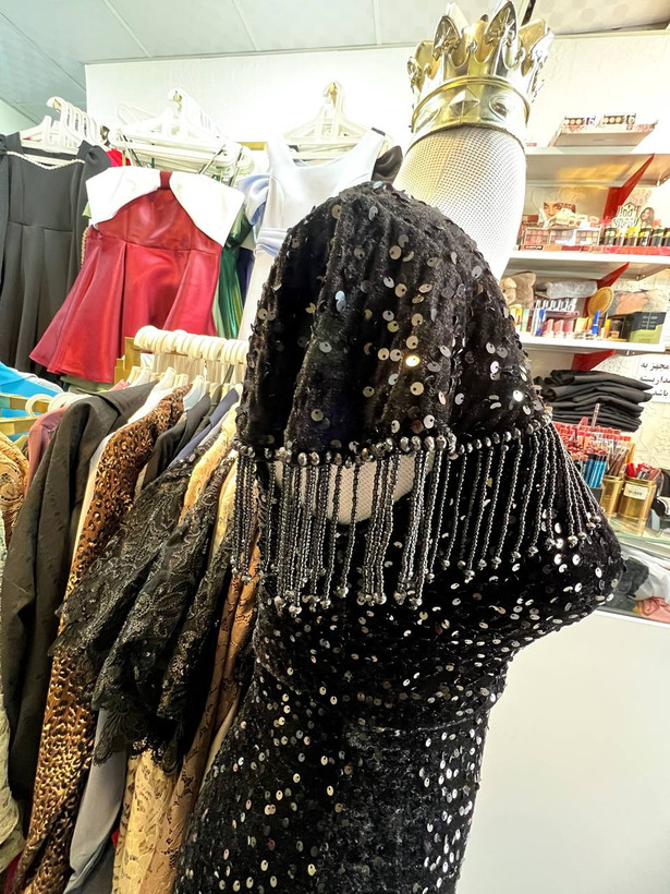 ماکسی مجلسی مخمل پولکی مدل ماهی زنانه