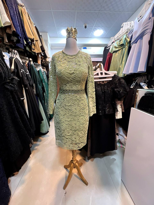 میدی مجلسی زنانه و دخترانه دانتل مخمل آنیل