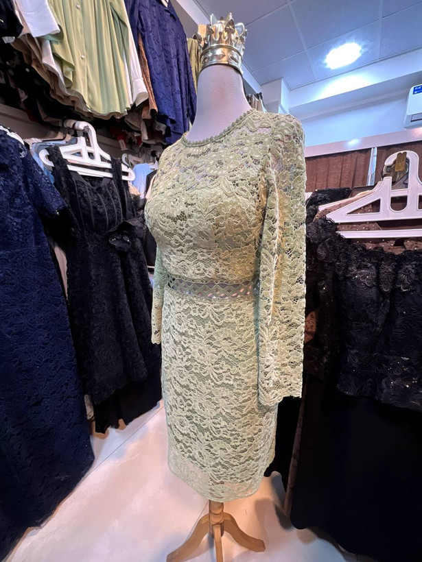 میدی مجلسی زنانه و دخترانه دانتل مخمل آنیل