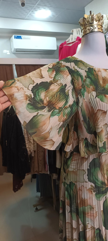 ماکسی زنانه حریر پلیسه