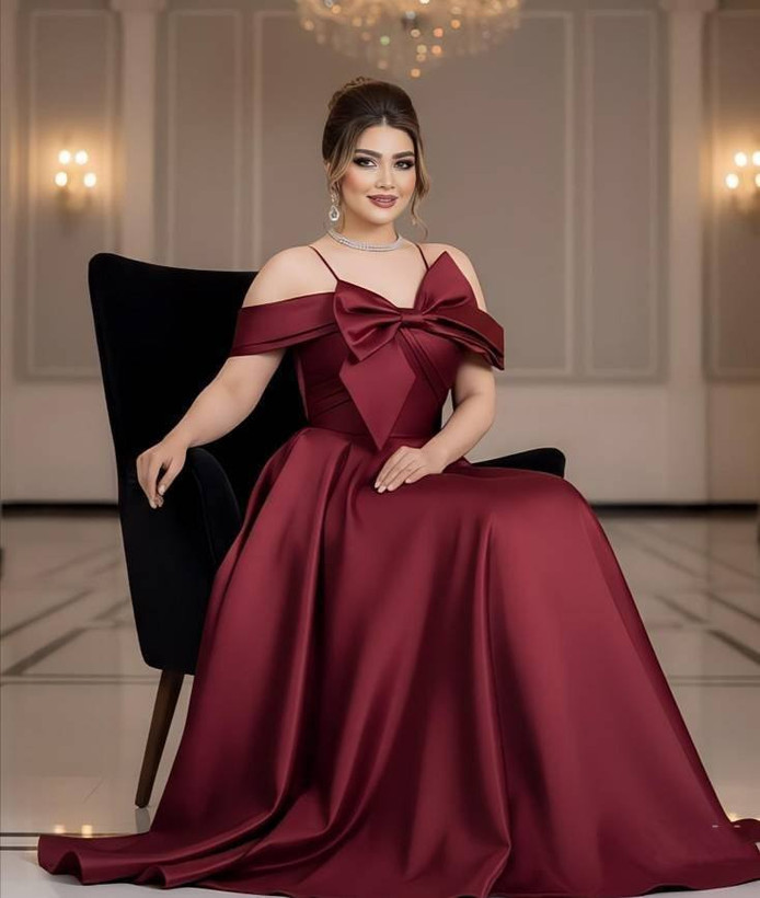 ماکسی مجلسی ساتن آمریکایی زنانه و دخترانه لارا