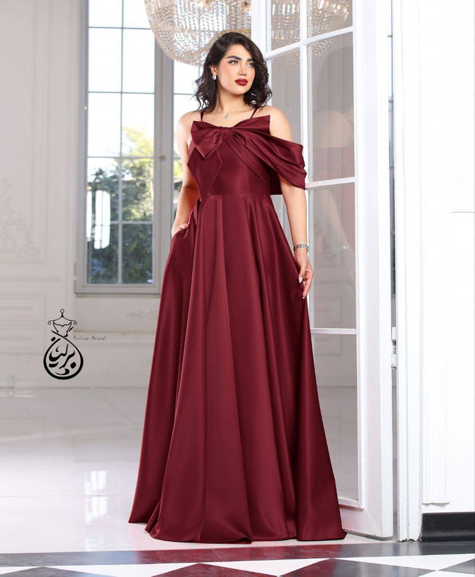 ماکسی مجلسی ساتن آمریکایی زنانه و دخترانه لارا